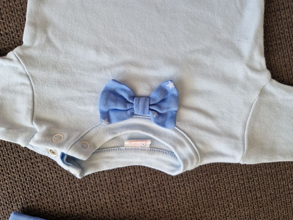 Официален комплект за изписване на бебе момче - размер 56, син цвят