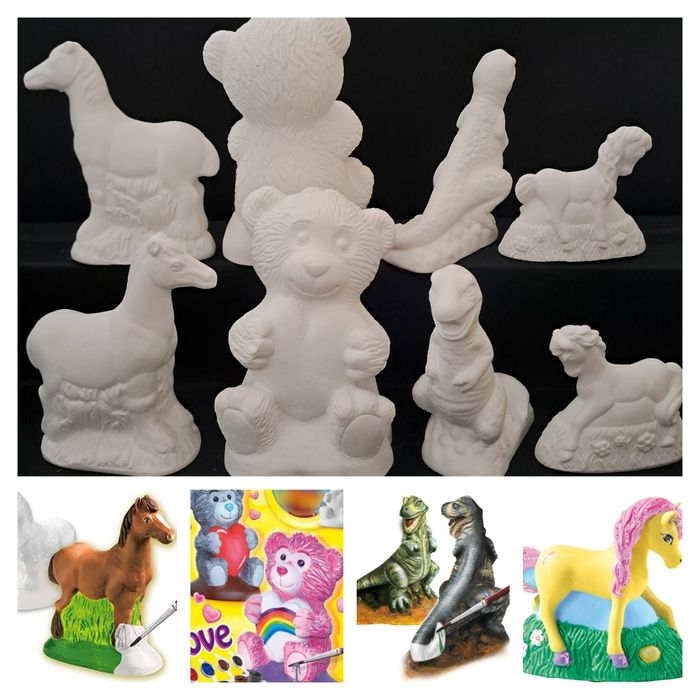 Лотове от 4 бр. 3D фигурки за оцветяване