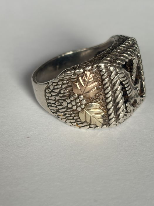 Inel argint cu vultur si onix