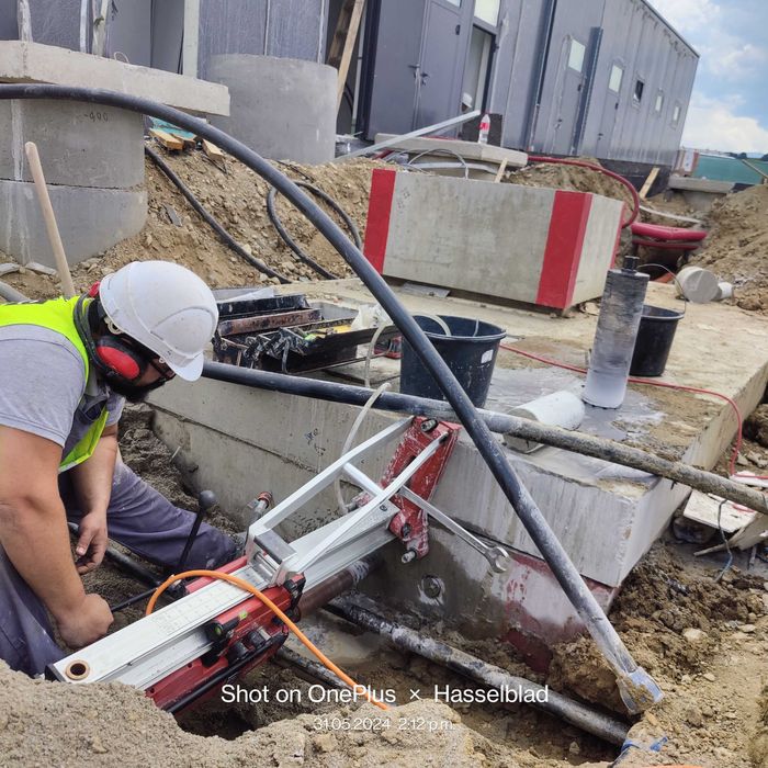 Carotare si taiere beton armat, taiere cu disc diamantat, demolari