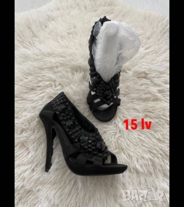 Ботуши Обувки Loubutin сандал ток платформа 37