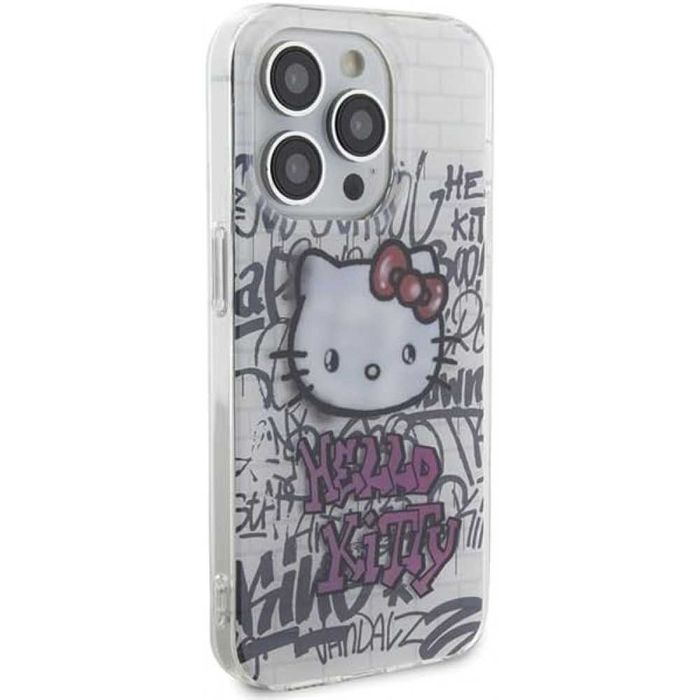 Гръб Hello Kitty IML Bricks Graffiti за iPhone 15, 15 Pro, 15 Pro Max