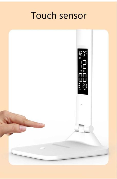 Настольная  лампа 4в1 - светильник, часы, термометр, ночник