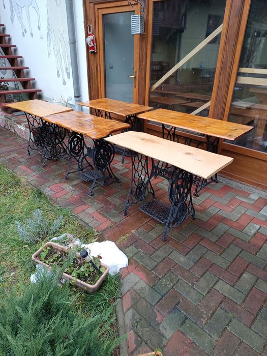 Masa bistro , cafenea din mașini de cusut