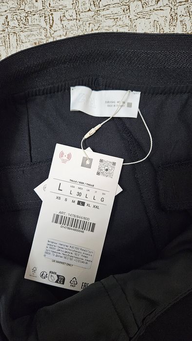 Брюки черные Zara, р.L