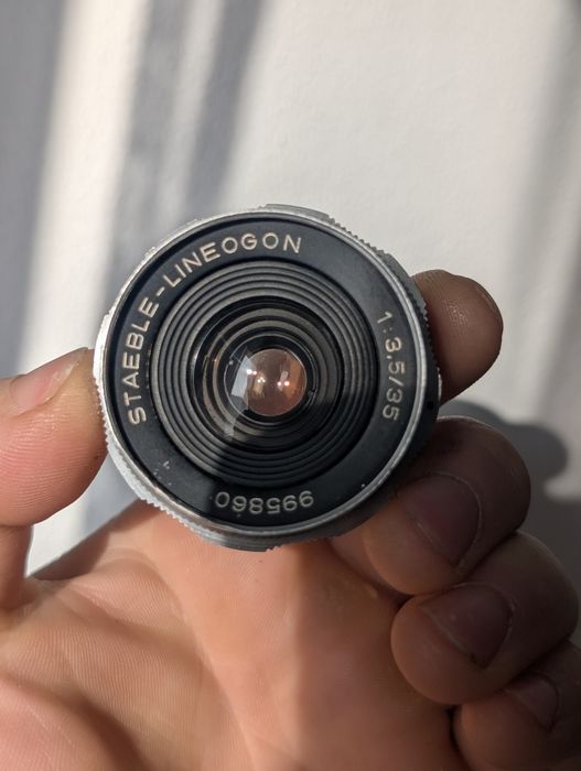 Obiectiv cameră vintage  Staeble-Lineogon de 35mm.