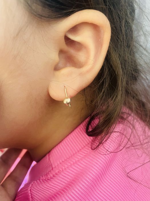 Золотые серьги для девочек