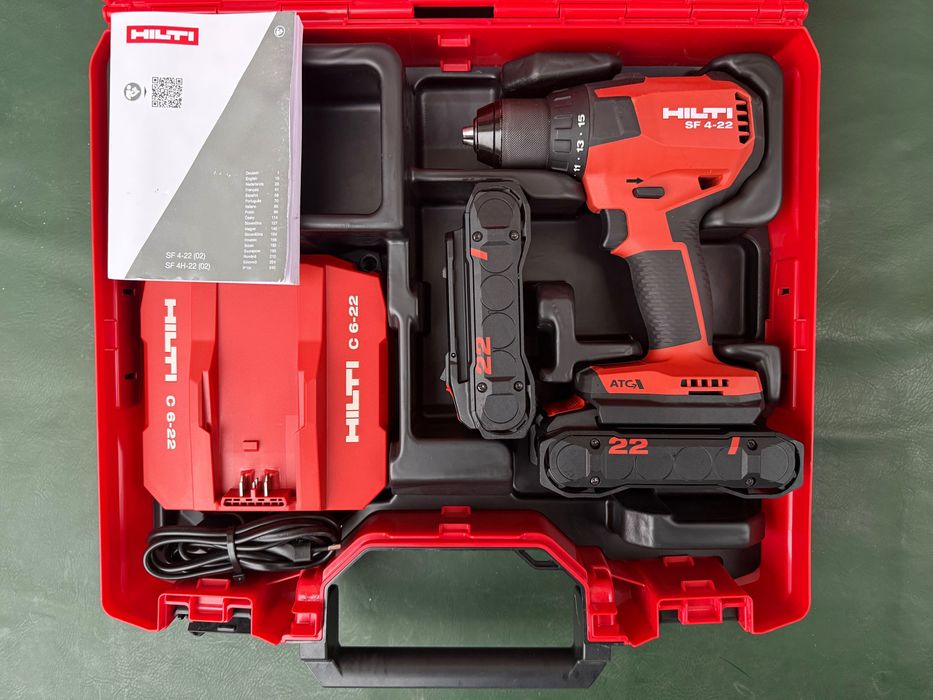 HILTI SF 4-22 NURON акумулаторен винтоверт – 2×4.0Ah, 2025 г.