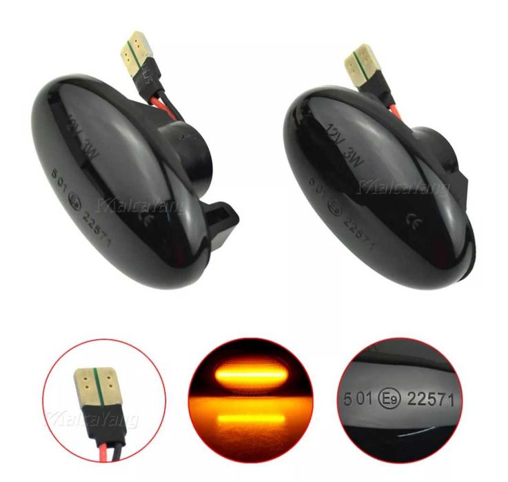 Динамични бягащи мигачи за Мерцедес Смарт Mercedes Smart