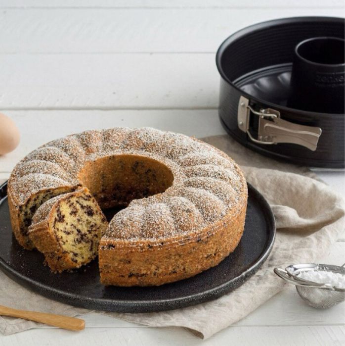 Стоманена форма с тефлоново покритие и 2 дъна – Черен мат