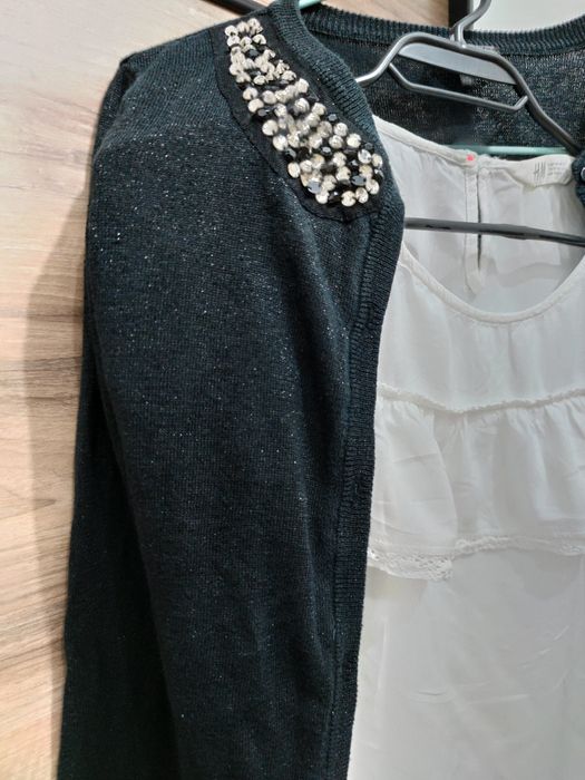 Лот от Пола, жилетка и блузка- размер 146/152