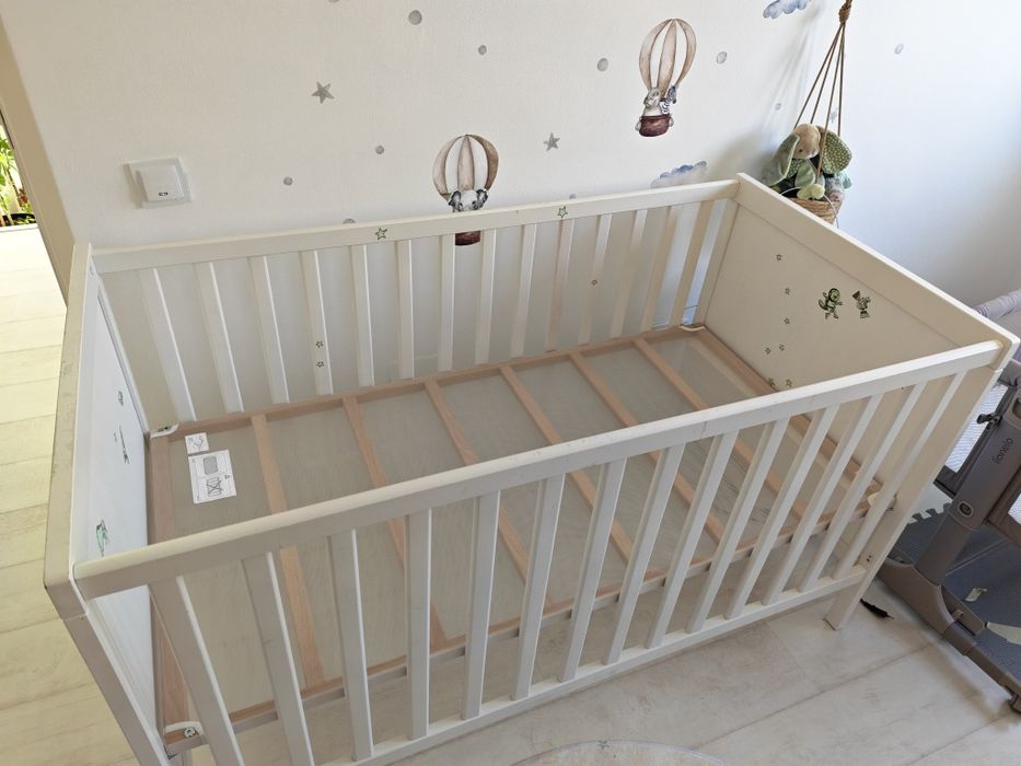 Vand patut bebe / copil ikea Sundvik 140x70cm si saltea