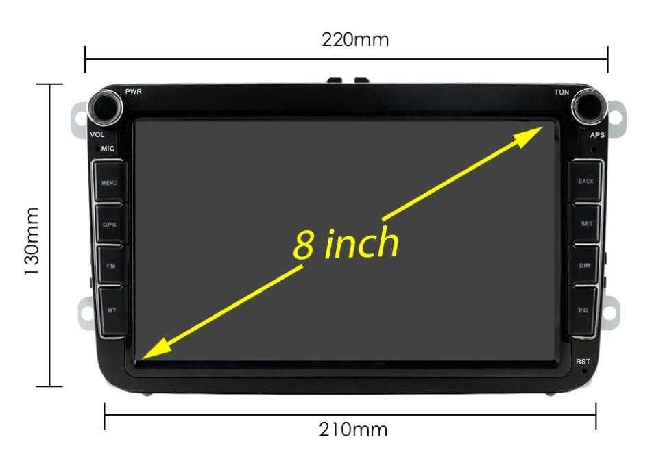 Skoda Seat Volkswagen VW Passat Golf - 8" Android Навигация, 9275