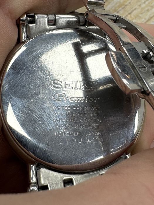 Ceas Seiko Premier - stainless steel, sapphire crystal