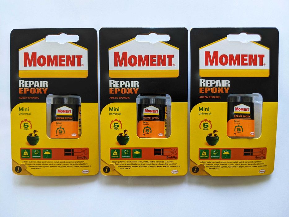 Лепило епоксидно MOMENT Repair Epoxy 3 БРОЯ x 6 мл