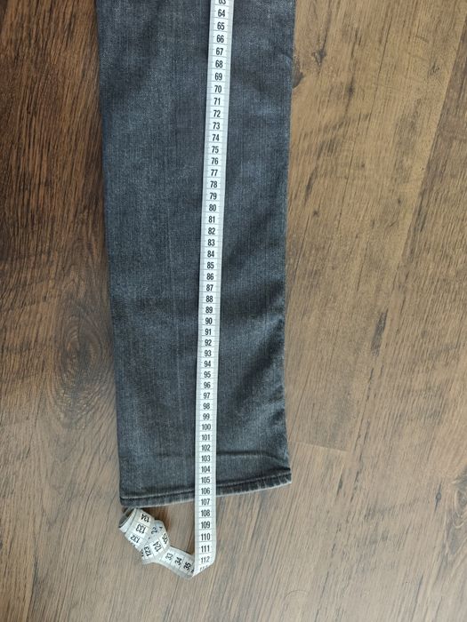 Blugi Zara Woman Premium Collection, gri închis / prespălați, mărimea 36 (S)