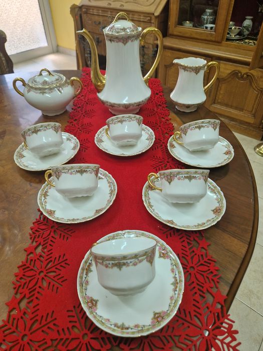 Уникален антикварен френски сервиз ЛИМОЖ (Limoges)