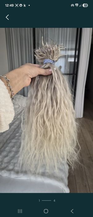 Волос натуральный блонд