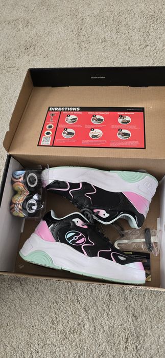 Heelys Mega Pro Black/Pink/Blue,marime 35