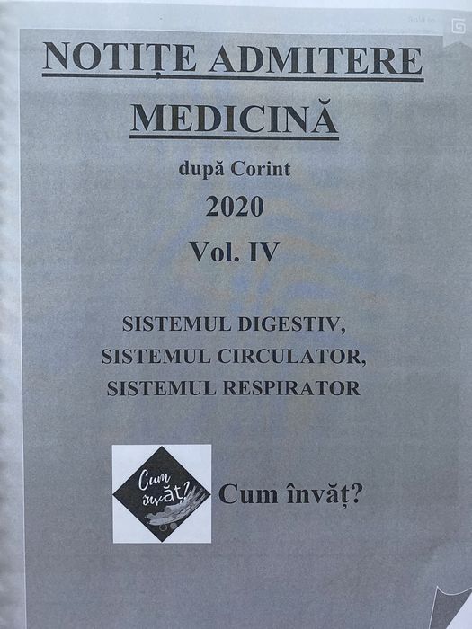 Vand materiale biologie admitere medicina