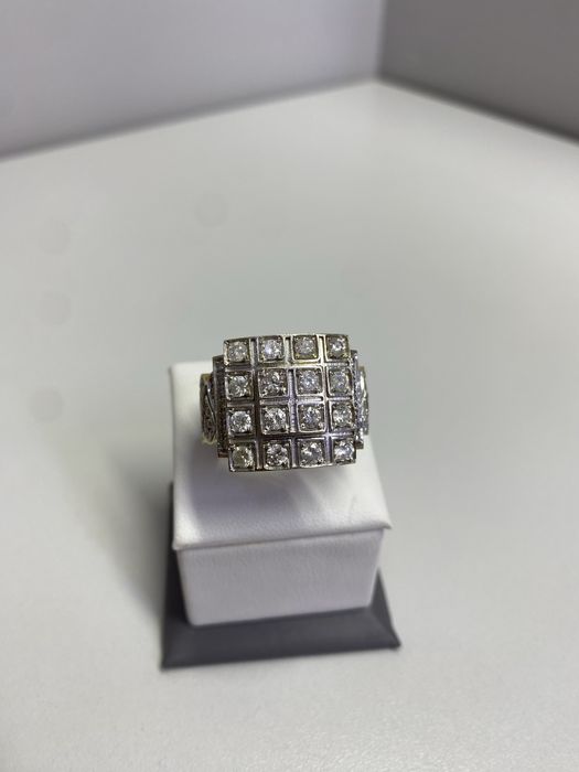 Золотая печатка,с брилл #КН33090#