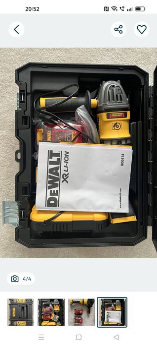 Vind flex Flexvolt nou la cutie cu doi acumulatori de 6ah