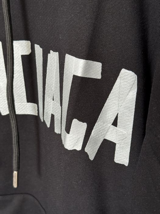 Hanorac Balenciaga silver black