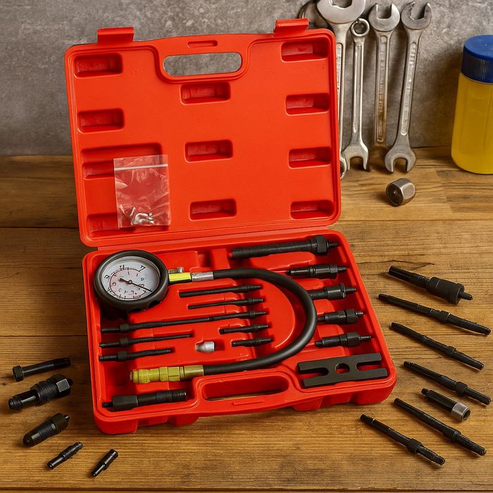 Комплект за тест на компресия на дизелови двигатели