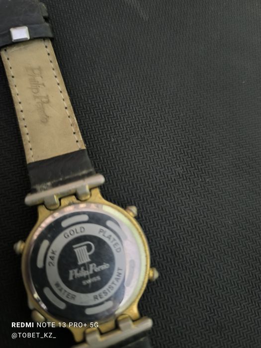 Позолоченные часы 24к