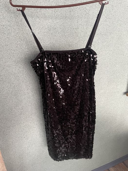 Дамска елегантна рокля с пайети