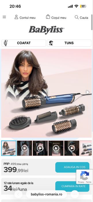 BaByliss perie rotativa Frizz Free Christina Ich