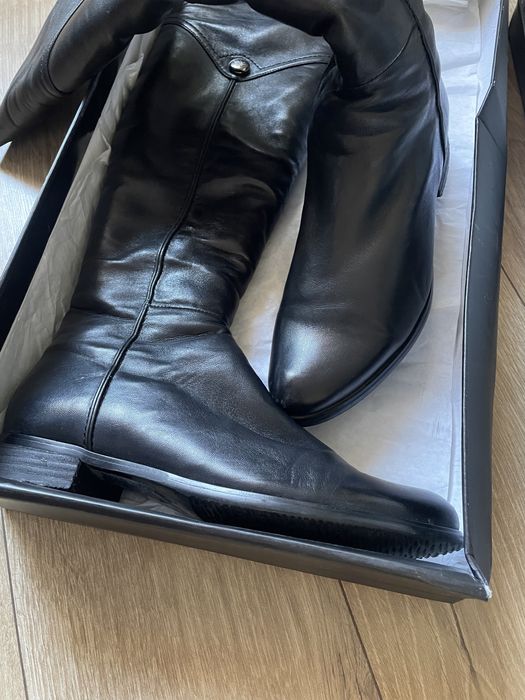 Обувь женская Сапоги зимние ботфорты из натуральной кожи