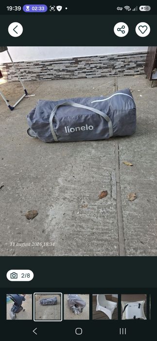 Vând un patut pliabil , scaun înalt cu picioare și două cărucioare de copil in stare bună.