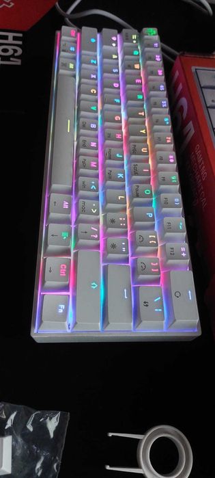 Tastatura QwertyKey H61 Split Alba