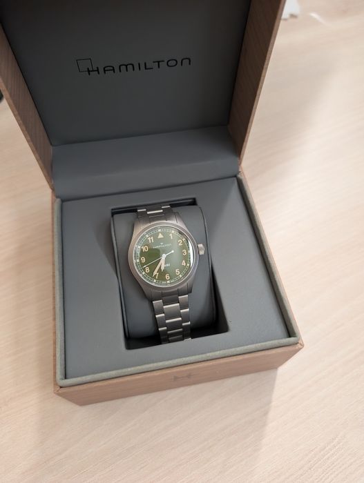 Hamilton Khaki Field Quartz Green