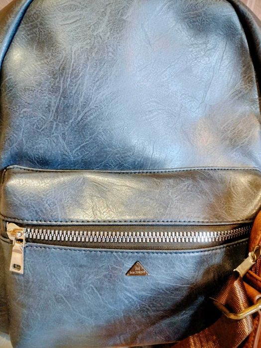 Нова Луксозна кожена раница