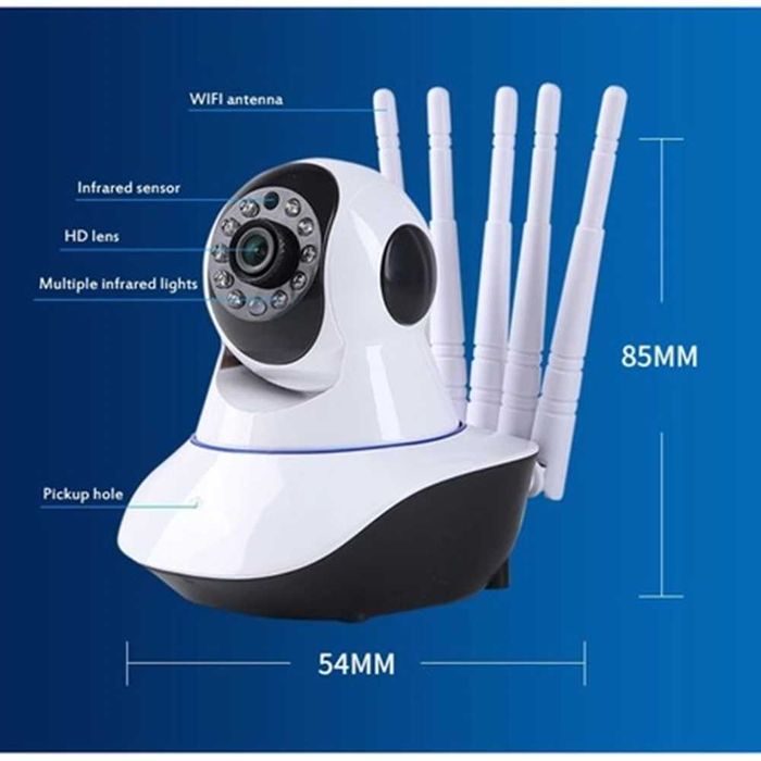 Безжична охранителна IP камера, WiFi, Аларма, Слот за SD карта