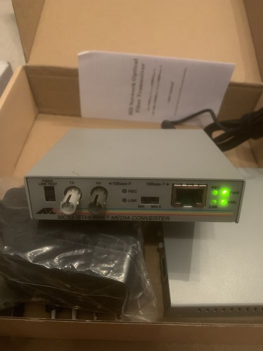Convertor media Allied Telesis AT-MC13-60 UTP RJ45 Fiber St Ethernet