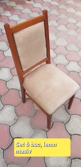 Set 6 scaune Cristina lemn masiv