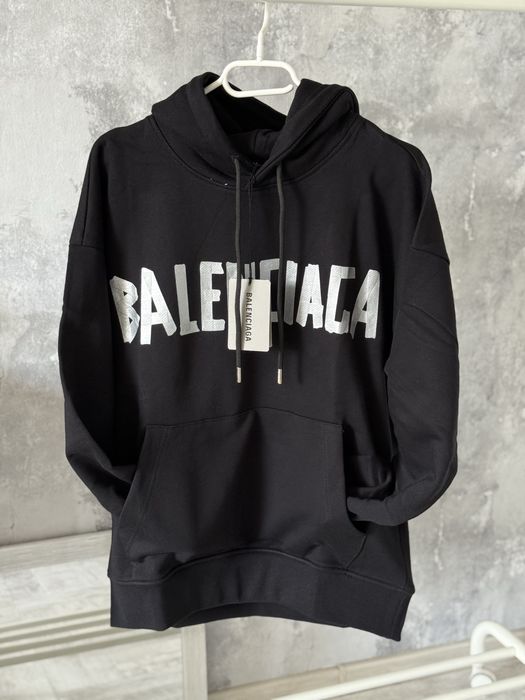 Hanorac Balenciaga silver black