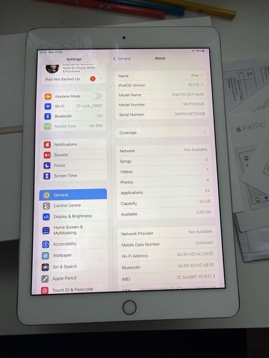 Ipad pro 9,7" / rosegold / fullbox