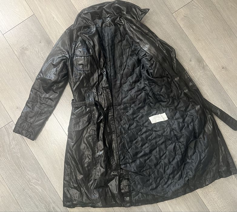 Черно палто с колан