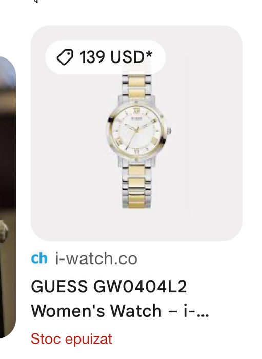 Ceas GUESS dama model:GW0404L2 nou nout nepurtat!