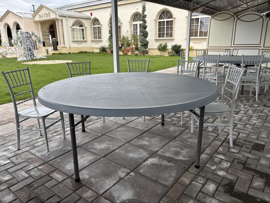 Masa rotunda plastic pentru restaurant si evenimente