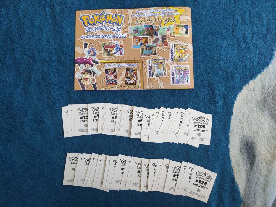 Album Pokemon Chipita (Johto) COMPLET (stickere + album)