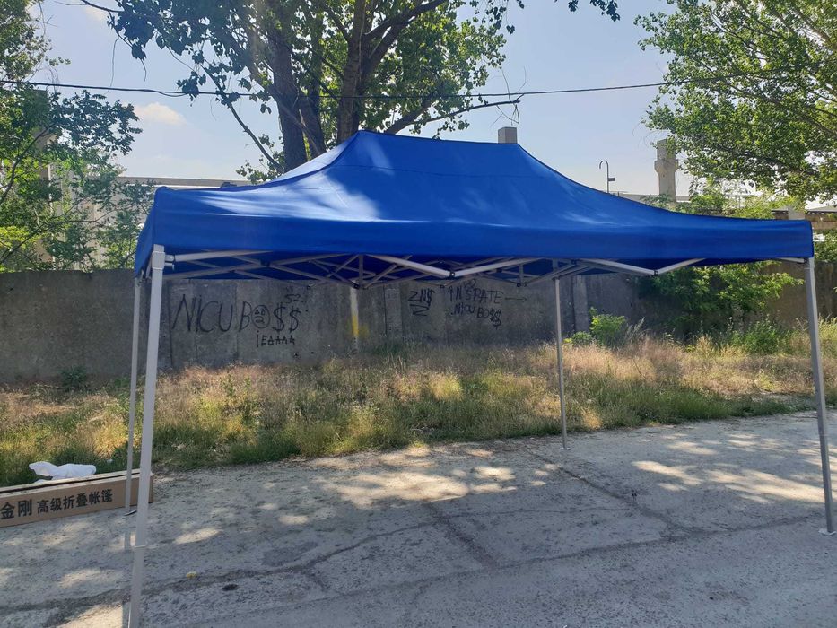 Acoperis prelata cort pavilion pliabil 3M X 4.5M GROS CAUCIUCAT NOU