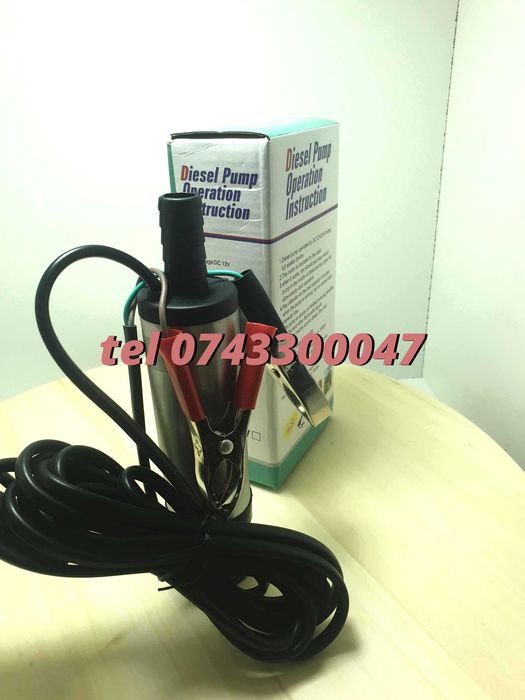 Pompa Electrica Submersibila Pentru Transfer 12v Motorina Si Apa Ulei
