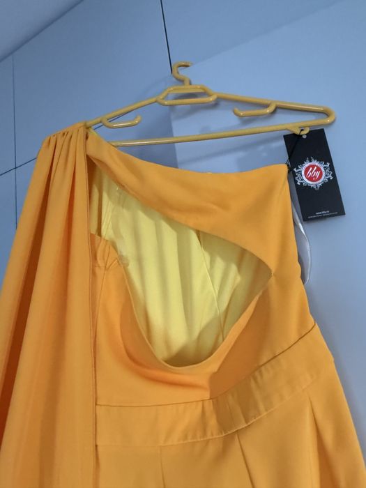 Salopeta galben-portocaliu eleganta BBY