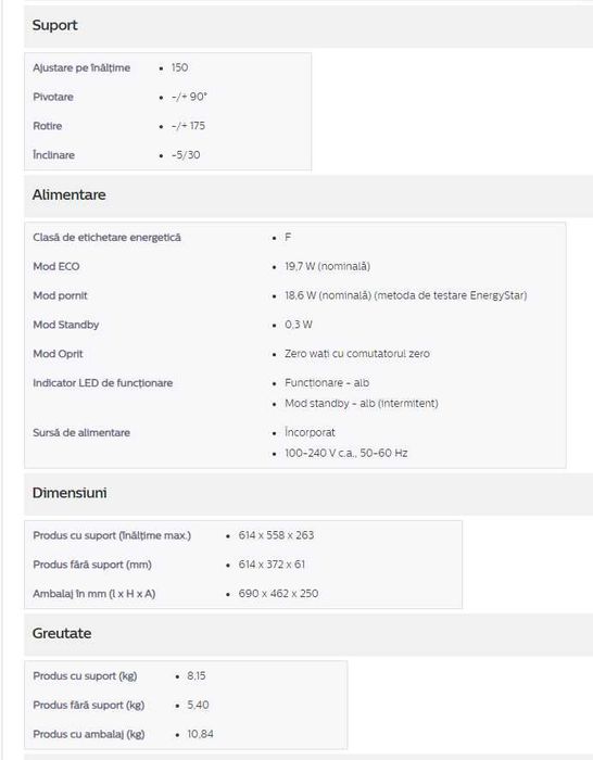 Monitor Gaming IPS LED Philips 27" 276B9