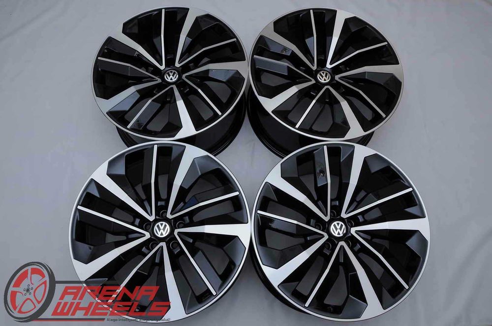 Jante Noi 20 inch Originale VW Touareg 3 CR R20 Negru Diamond Cut